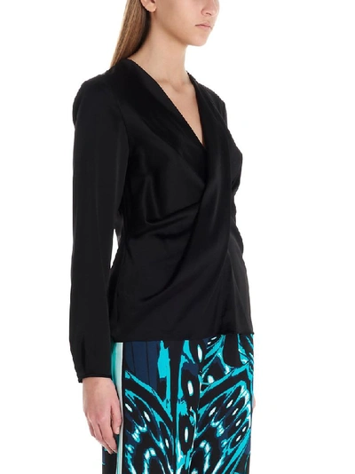 Shop Diane Von Furstenberg Women's Black Acetate Blouse