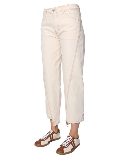 Shop Lanvin Women's White Cotton Pants