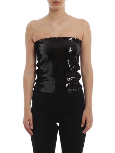 Shop Alexandre Vauthier Women's Black Polyester Top