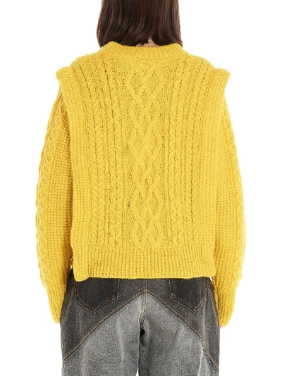 Shop Isabel Marant Étoile Women's Yellow Wool Sweater