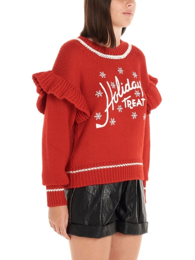 Shop Philosophy Women's Red Wool Sweater