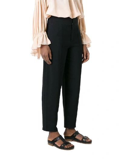 Shop Chloé Women's Black Acetate Pants