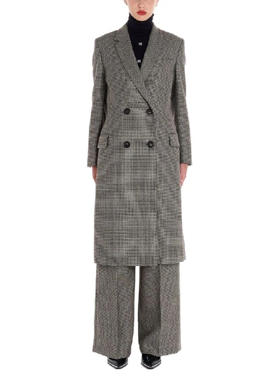 Shop Fendi Women's Grey Wool Coat