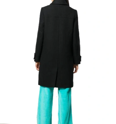 Shop Kenzo Women's Black Wool Coat