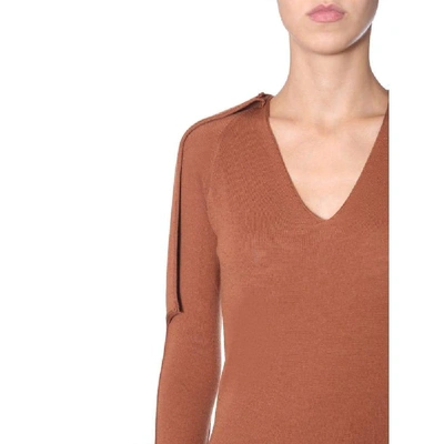 Shop Rick Owens Women's Brown Wool Sweater