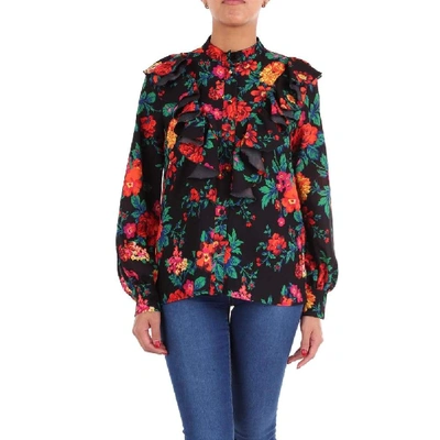 Shop Msgm Women's Black Polyester Shirt