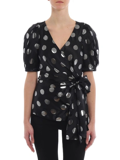Shop Diane Von Furstenberg Women's Black Silk Blouse