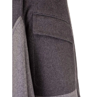 Shop Alexander Mcqueen Women's Grey Wool Coat