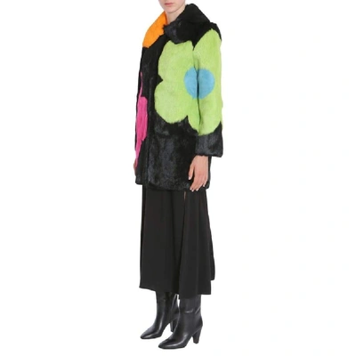 Shop Boutique Moschino Women's Multicolor Leather Coat