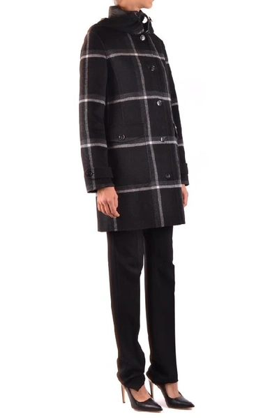 Shop Woolrich Women's Black Wool Coat