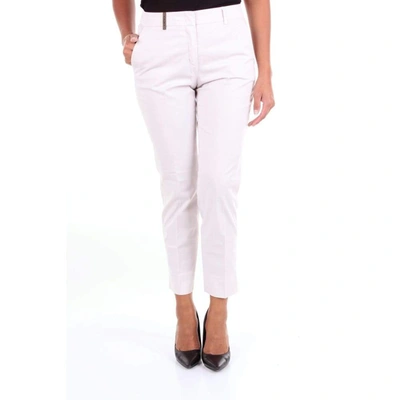 Shop Peserico Women's White Cotton Pants