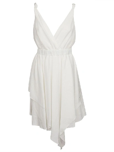 Shop Pinko Women's White Viscose Dress