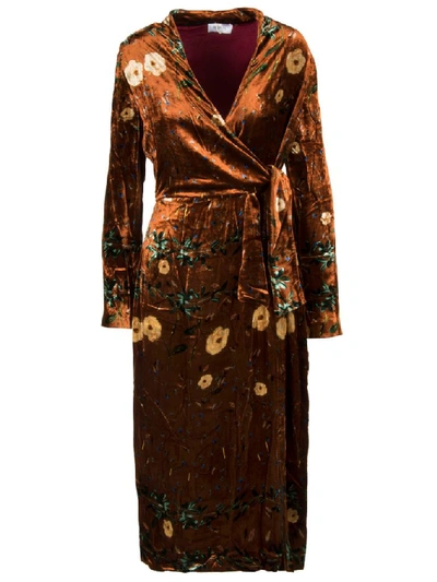 Shop Ailanto Women's Brown Viscose Dress