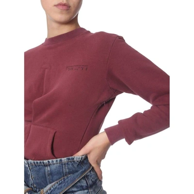 Shop Ben Taverniti Unravel Project Unravel Project Women's Burgundy Cotton Sweatshirt
