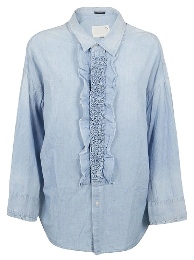 Shop R13 Women's Light Blue Cotton Shirt