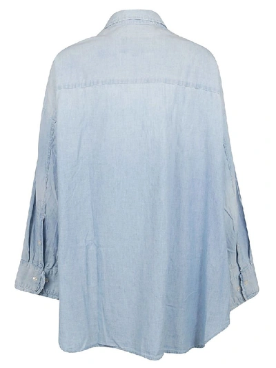 Shop R13 Women's Light Blue Cotton Shirt