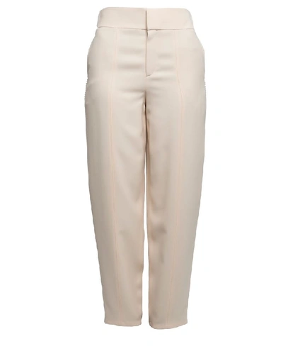 Shop Chloé Women's White Silk Pants