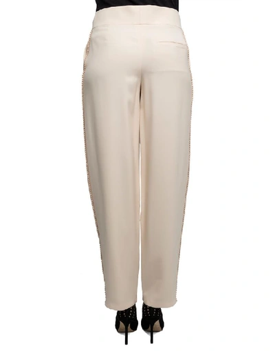 Shop Chloé Women's White Silk Pants