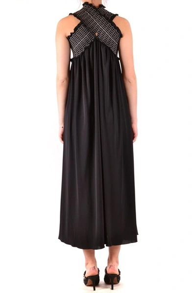 Shop Dondup Women's Black Polyester Dress