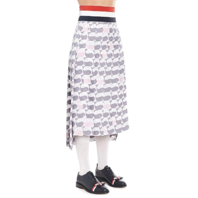 Shop Thom Browne Women's Multicolor Silk Skirt