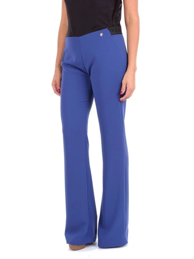 Shop Versace Collection Women's Blue Polyester Pants