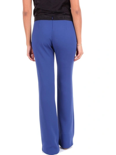 Shop Versace Collection Women's Blue Polyester Pants