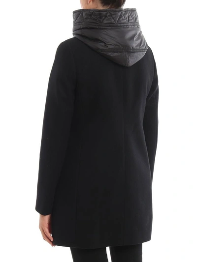 Shop Fay Women's Black Wool Coat