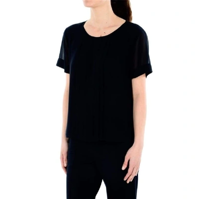 Shop Weill Women's Black Cotton T-shirt