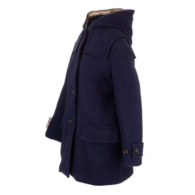 Shop Chloé Women's Blue Wool Coat