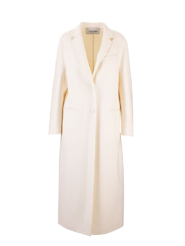 long white wool coat