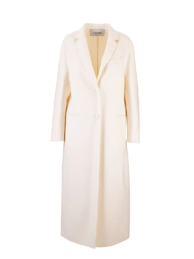Shop Valentino Women's White Wool Coat