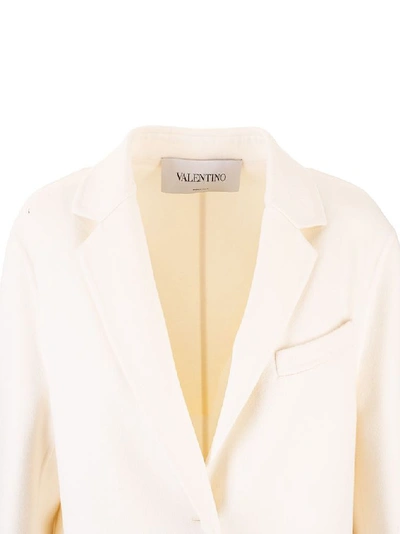 Shop Valentino Women's White Wool Coat