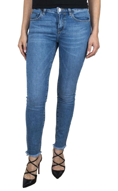 Shop Pinko Women's Blue Cotton Jeans