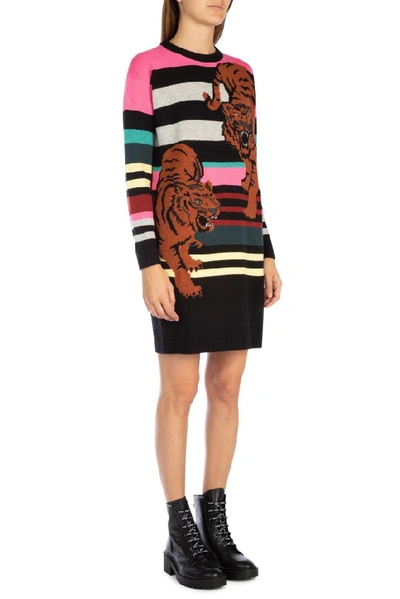 Shop Kenzo Women's Multicolor Wool Dress
