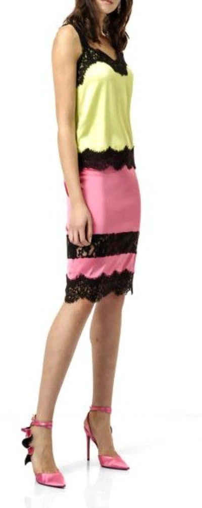 Shop Pinko Women's Pink Viscose Skirt