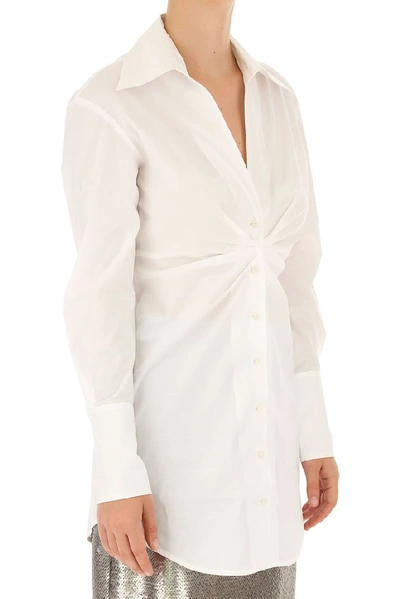 Shop Pinko Women's White Cotton Shirt