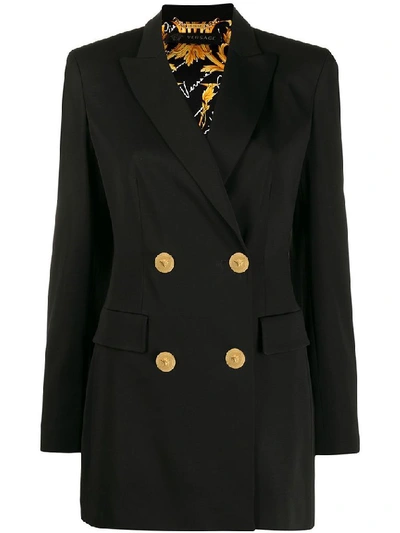 Shop Versace Women's Black Acetate Blazer