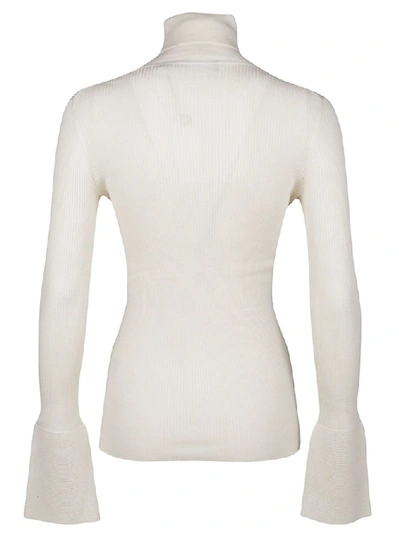 Shop Proenza Schouler Women's White Silk Sweater