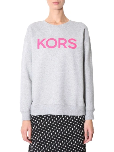 Shop Michael Kors Women's Grey Cotton Sweatshirt