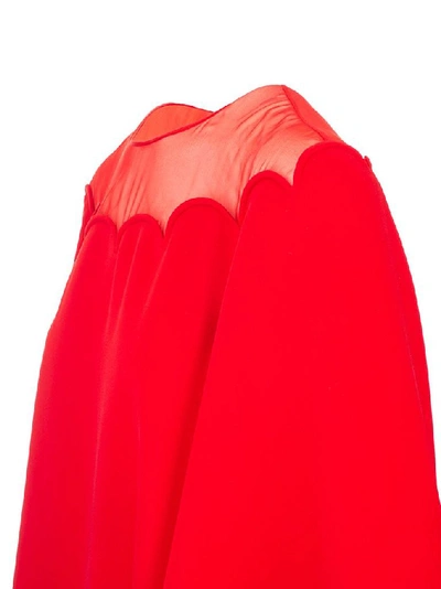 Shop Valentino Women's Red Silk Dress