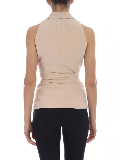 Shop Pinko Women's Beige Polyester Vest