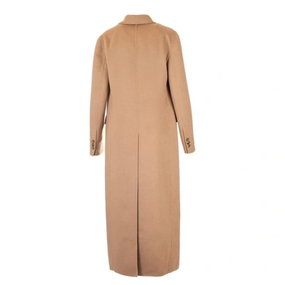 Shop Prada Women's Brown Wool Coat