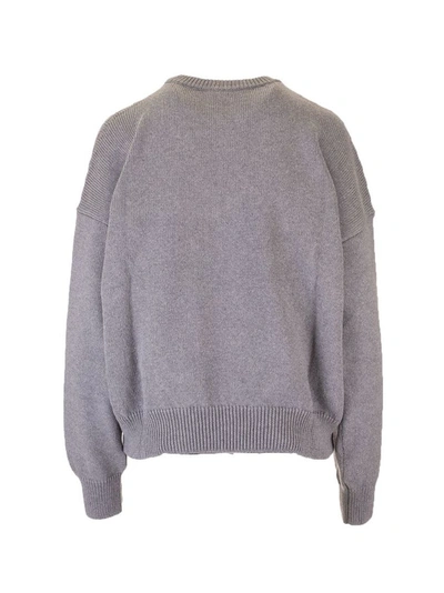 Shop Loewe Women's Grey Cotton Sweater