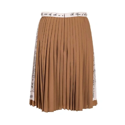 Shop Burberry Women's Brown Polyester Skirt