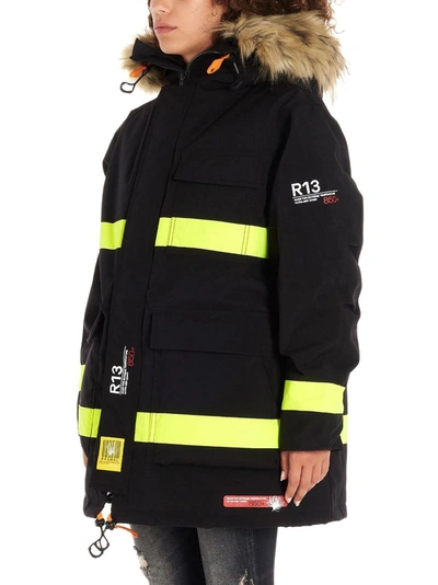 Shop R13 Women's Black Synthetic Fibers Down Jacket