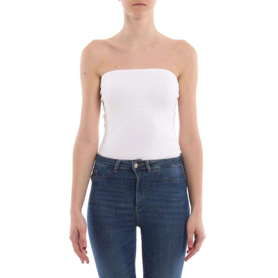 Shop Alexandre Vauthier Women's White Viscose Bodysuit
