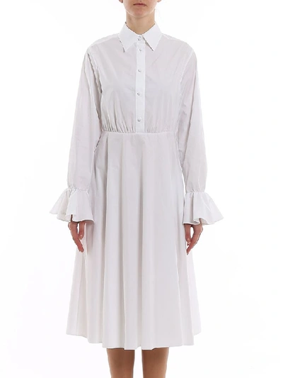 Shop Valentino Women's White Cotton Dress