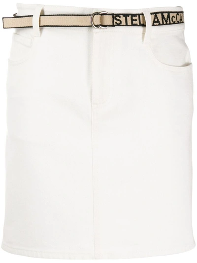 Shop Stella Mccartney Women's White Cotton Skirt