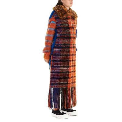 Shop Marni Women's Multicolor Wool Coat