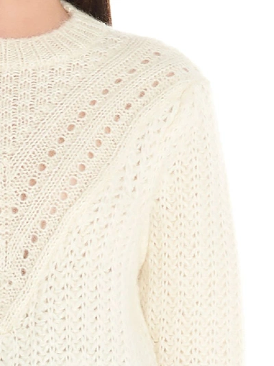 Shop Alberta Ferretti Women's White Wool Sweater